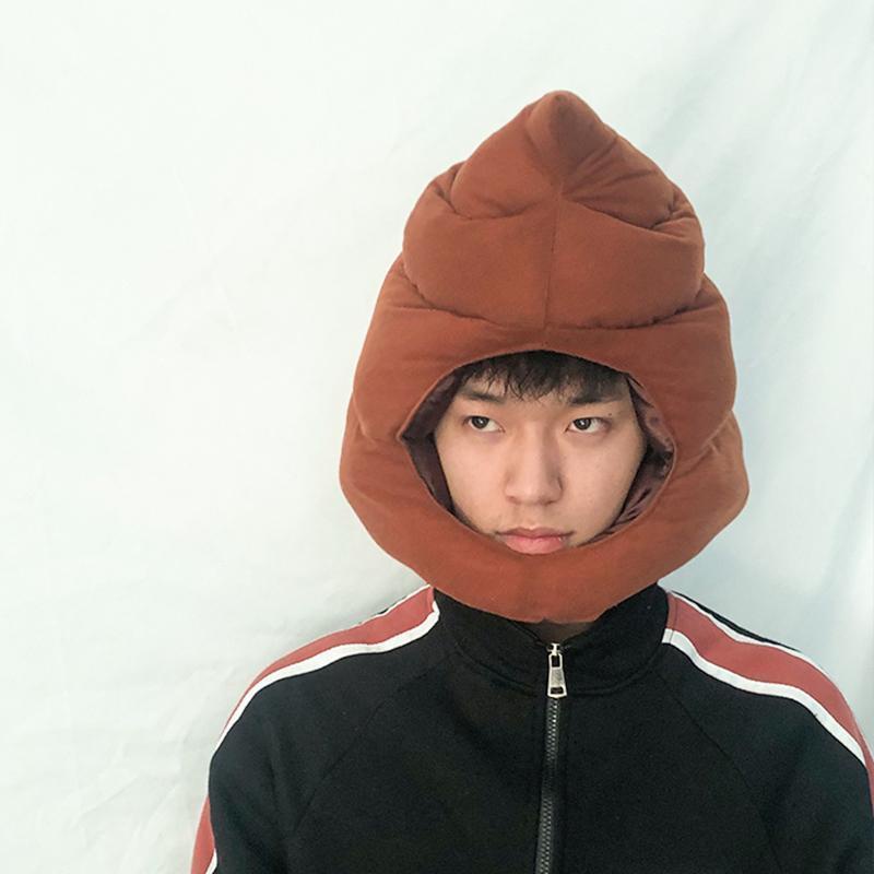 Poop mũ đội đầu dễ thương và vui nhộn shit Baba ấm áp cát điêu khắc quà tặng phân sinh nhật vui nhộn phim hoạt hình mũ lớn 4.23