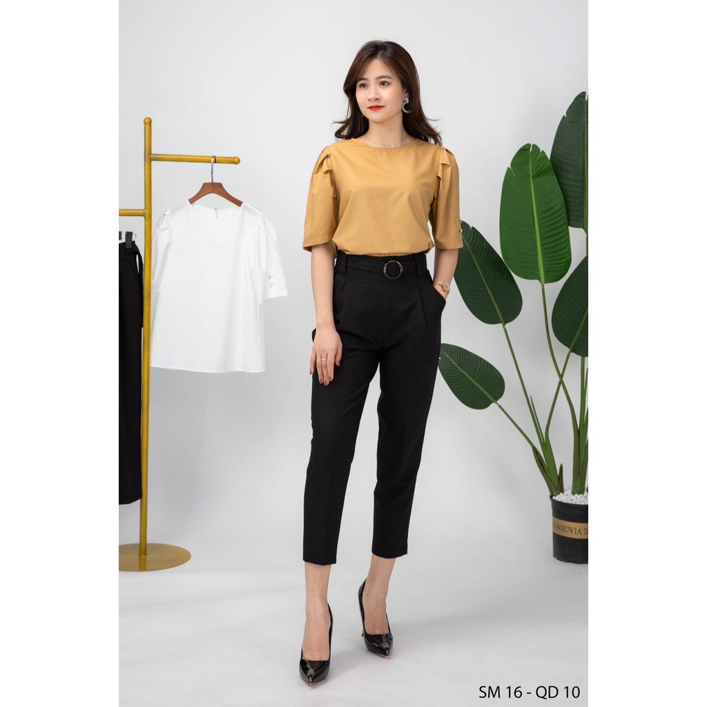 Bộ Đồ Công Sở Nữ Đẹp - Phố Fashion - Chất đũi lụa cao cấp - SM16-QD10