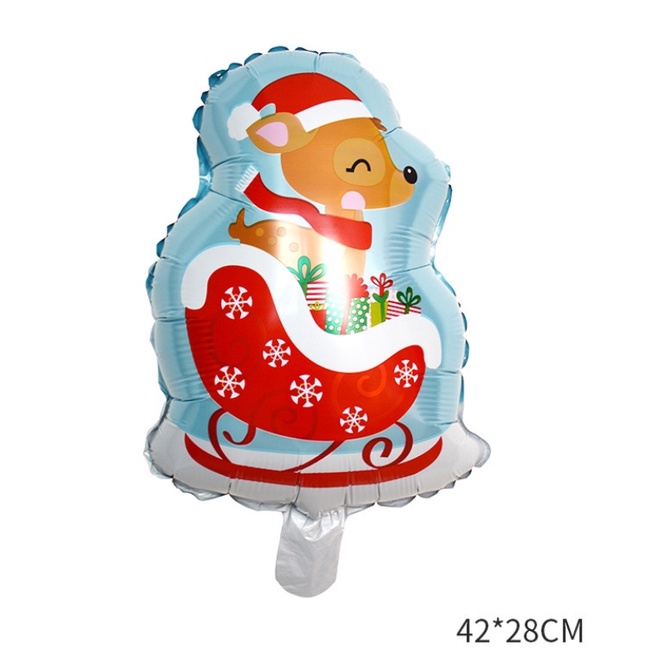 Bong bóng nhôm 16 inch hình ông già noel/người tuyết trang trí giáng sinh