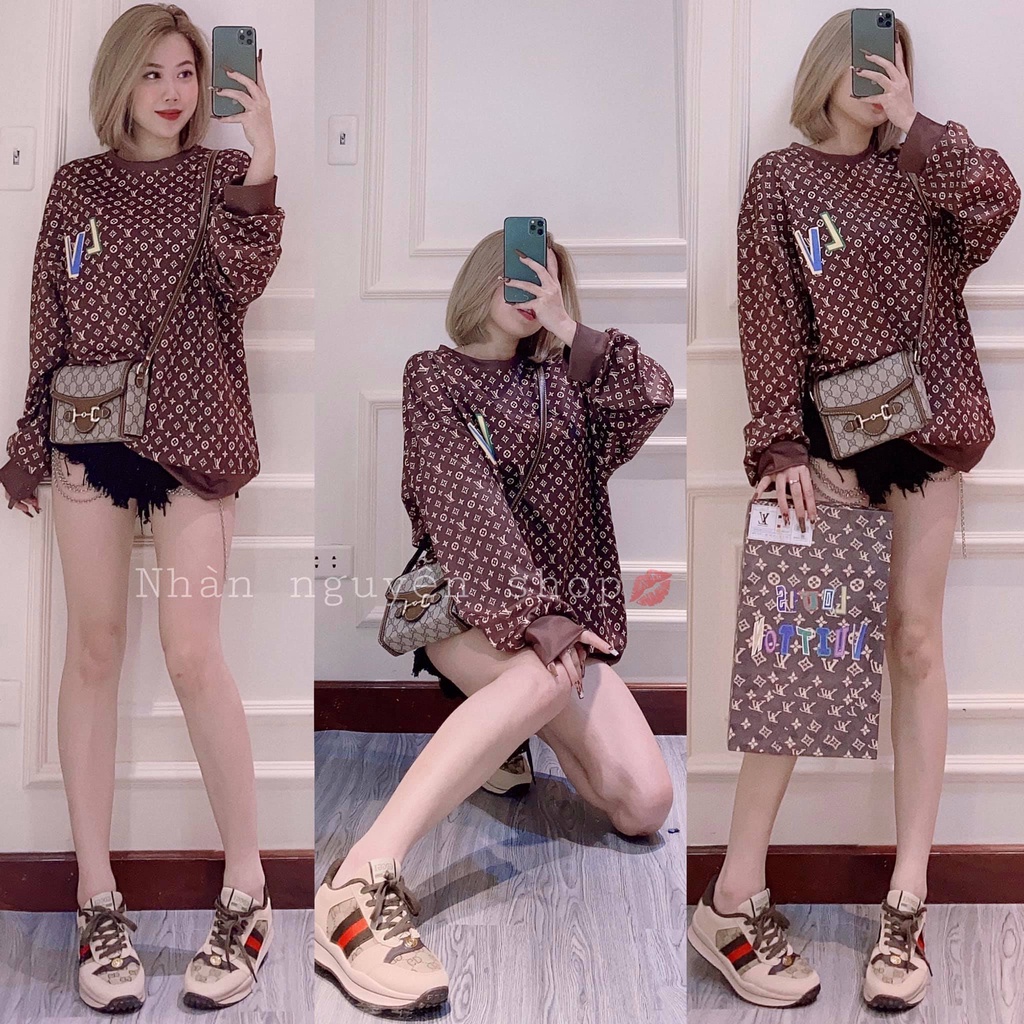 Áo nỉ dài tay L.v