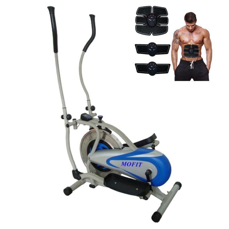 Xe đạp tập thể dục tại nhà MO2082 + Tặng máy massage xung điện EMS