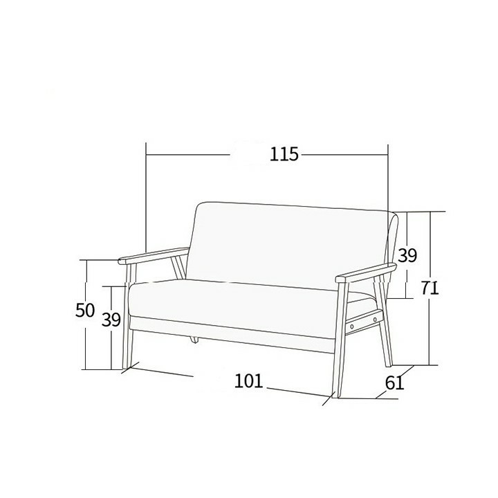 [Mã LIFEBKA5 giảm 10% tối đa 1 Triệu đơn 500k] Ghế Sofa Ghế Phòng Khách Đơn Đôi Khung Gỗ Tự Nhiên