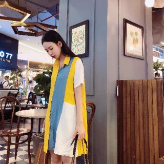 Sơ mi phối màu