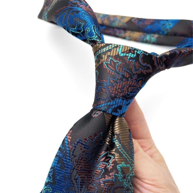 Cà Vạt 8CM Họa Tiết Hoa Phong Cách Cổ Điển Thời Trang Công Sở Cho Nam