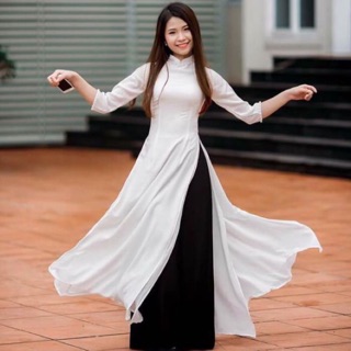 Áo dài trơn 4 tà
