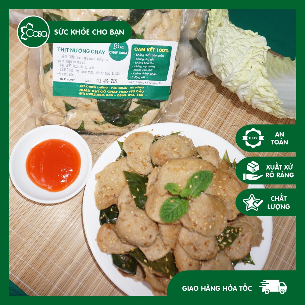 THỊT NƯỚNG CHAY 500g - Thực phẩm chay ngon sạch | Chay Casa