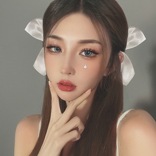 1 Cặp Kẹp Tóc Nơ Lụa Thời Trang Hàn Quốc Cho Nữ