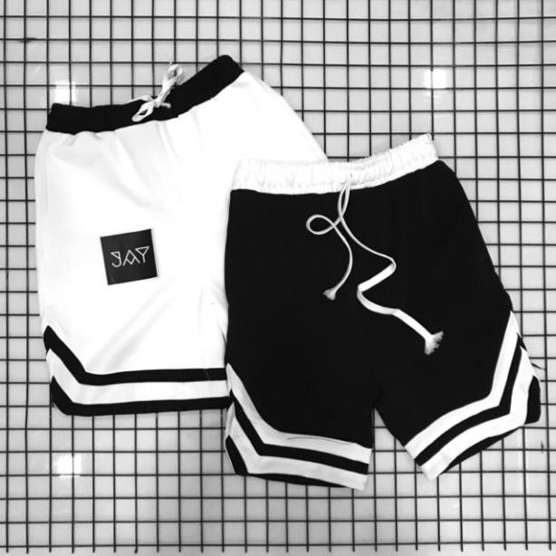 Quần Double V-short/ Short 2V màu ĐEN ❤️/Nam nữ Unisex/FREESHIP 99K ❤️ ་ ྇