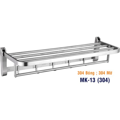 Giá treo khăn nhà tắm Inox 304 cao cấp có thể gấp gọn MK13 - Bảo hành 6 tháng