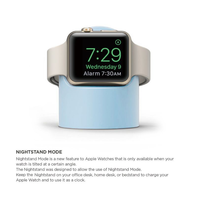 Đế Sạc Silicone Cho Đồng Hồ Thông Minh Apple Watch Series 4 / 3 / 2 / 1 44mm / 42mm / 40mm / 38mm