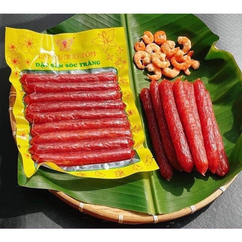 Lạp Xưởng Tôm Sóc Trăng Hút Chân Không 500g