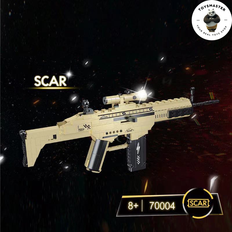 Đồ Chơi Lắp Ráp Mô Hình Súng Rifle Scar Block CS:GO No.70004 Với 400+ Mảnh Ghép,Tỉ Lệ 1:1