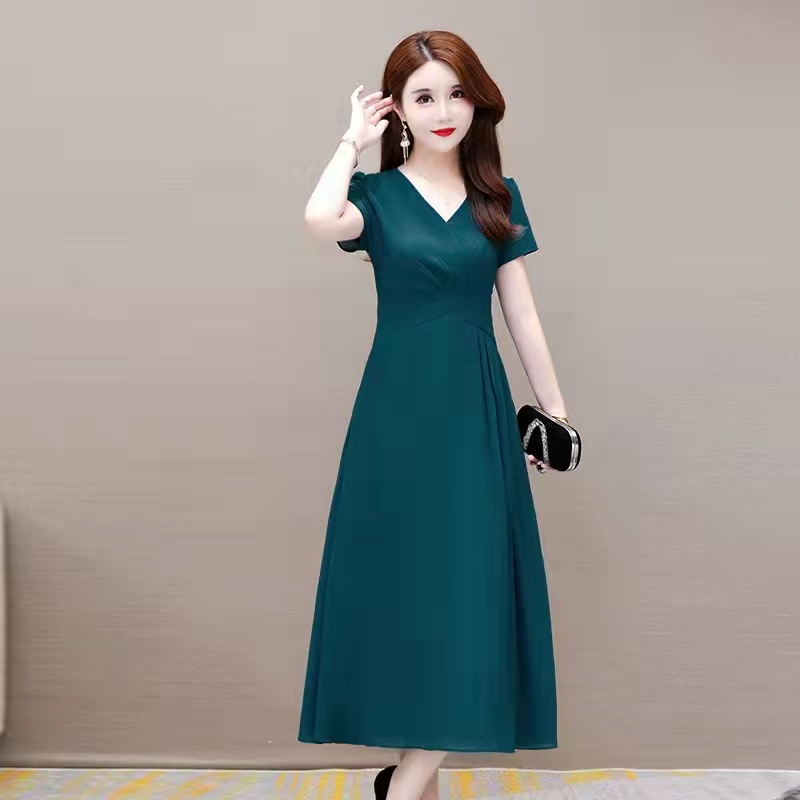 Váy set đồ nữ đầm dự tiệc chân váy dài Váy cứng Váy dài màu đỏ Váy xanh Đầm Dài Dáng Chữ a Eo Cao Màu Đỏ Trơn Thời Trang Mùa Hè Hàng Mới Dành Cho Bạn Nữ Cỡ Lớn Mặc Đi Tiệc Cưới