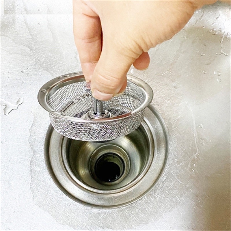 🍉Lưới Lọc Rác Bồn Rửa Chén Bát Chống Tắc Nghẽn Làm Từ Inox Không Gỉ Đường Kính 7.5cm DUASHOP.