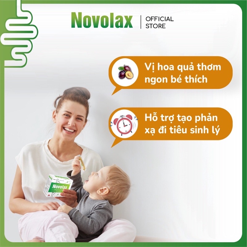 ✅ NOVOLAX - Chất Xơ Hoà Tan từ Thiên Nhiên giảm táo bón, nuôi dưỡng hệ vi sinh đường ruột