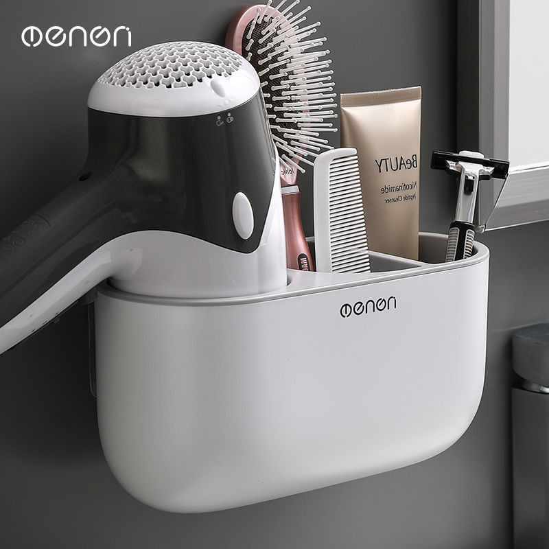 Giá treo máy sấy tóc đục lỗ miễn phí phòng tắm toilet nhà vệ sinh để đồ tường móc