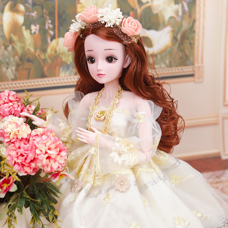Đồ chơi búp bê bé gái Barbie chớp mắt [Cao 60cm ]-Tặng kèm phụ kiện đa dạng