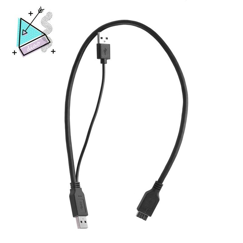 Cáp chuyển đổi dữ liệu hai đầu USB sang Micro-B USB 3.0 cho ổ cứng di động