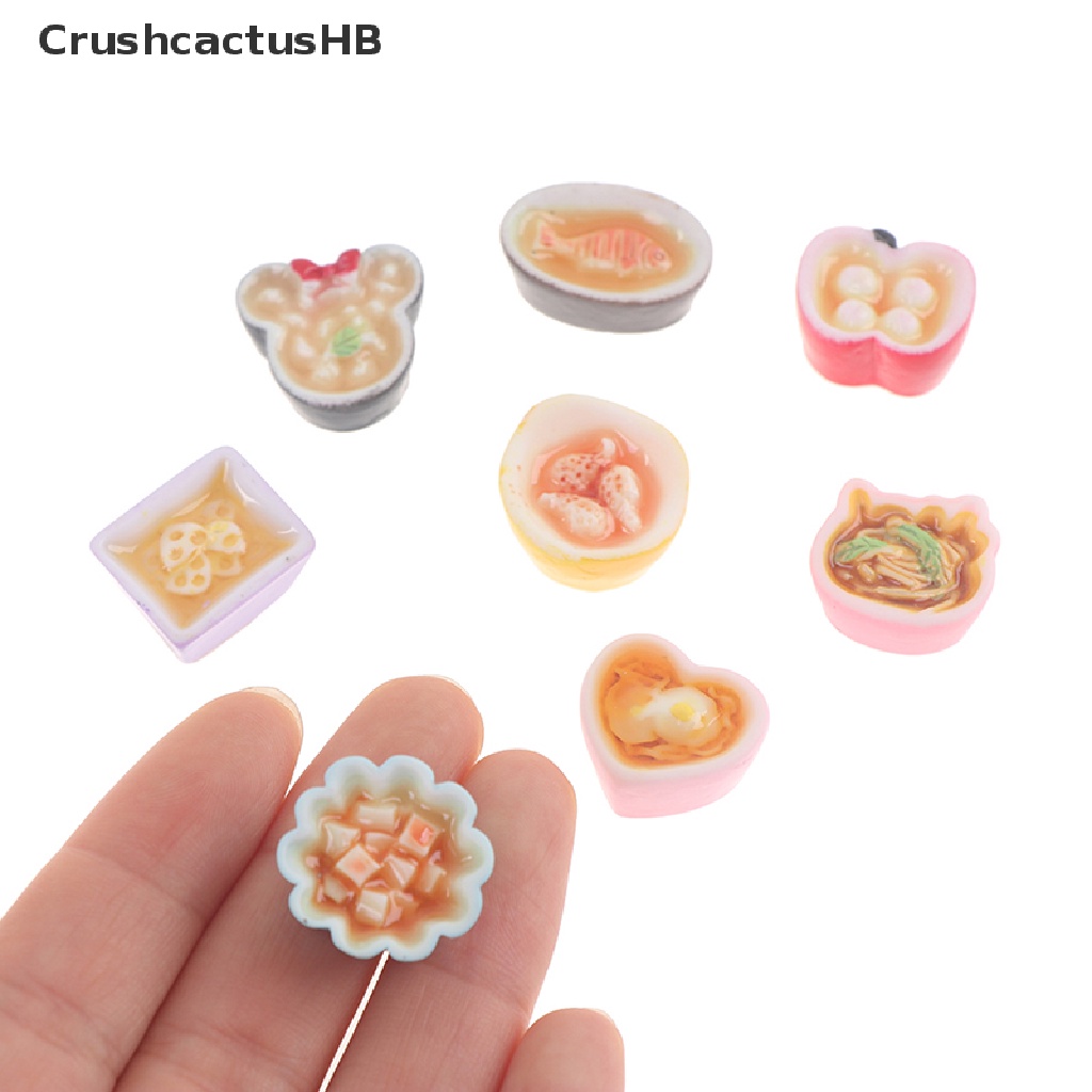 2 Mô hình món ăn giả nhỏ làm từ nhựa resin để trang trí bếp cho nhà búp bê