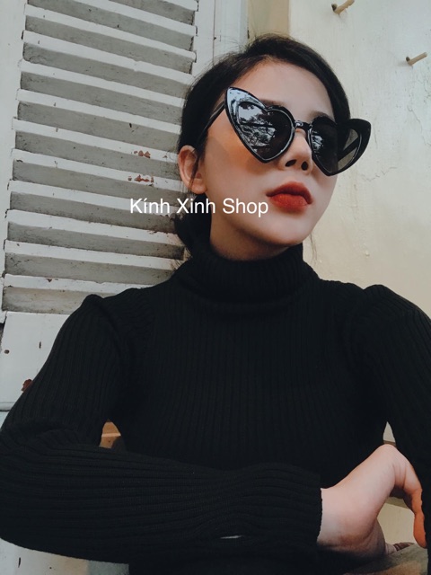 Kính râm TRÁI TIM siêu CUTE - Tròng POLAROID phân cực