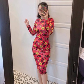 Váy body hoa Zara auth newtag