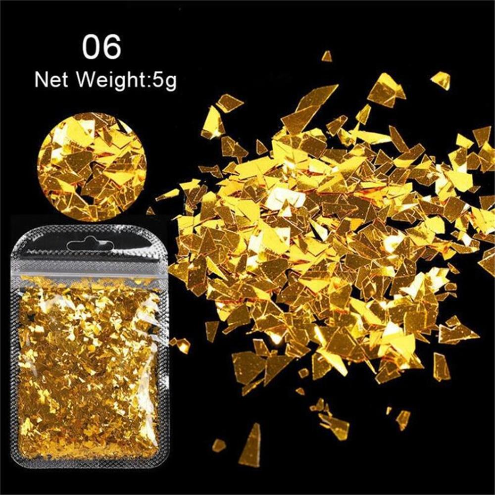 Túi kim tuyến 3D lấp lánh trang trí móng tay