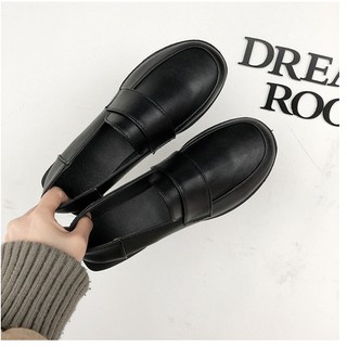 (Sẵn đen sz 35) Giày oxford, giày loafer nữ cao cấp ( kèm ảnh thật + video shop quay )
