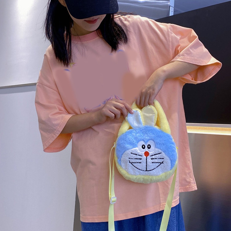 Túi Đeo Chéo Vai Bằng Vải Bông Với Dây Đeo Tùy Chỉnh Dễ Thương Dành Cho Nữ