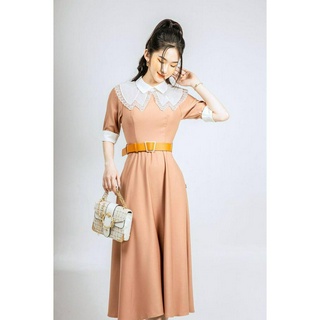 Váy xoè 2 bản cổ CCHAT