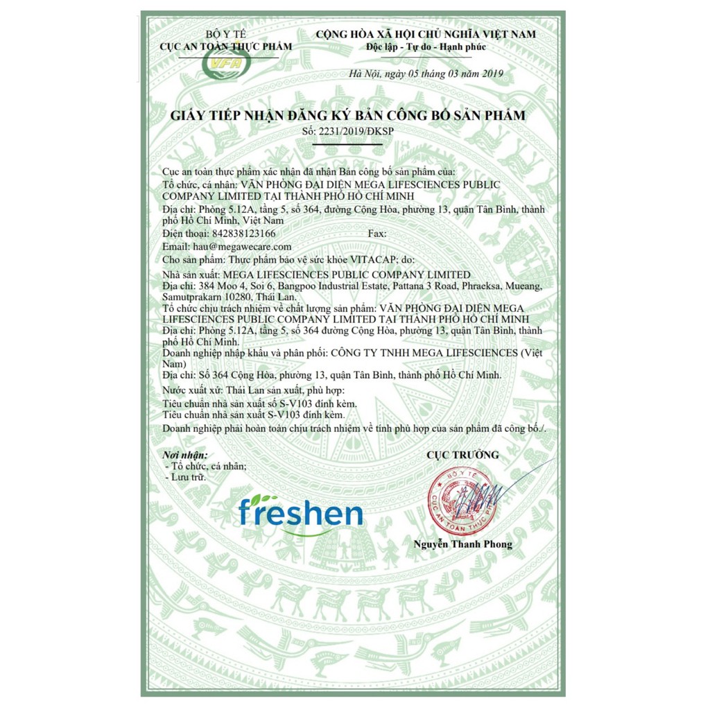 VITACAP - Vitamin và khoáng chất | Thế Giới Skin Care