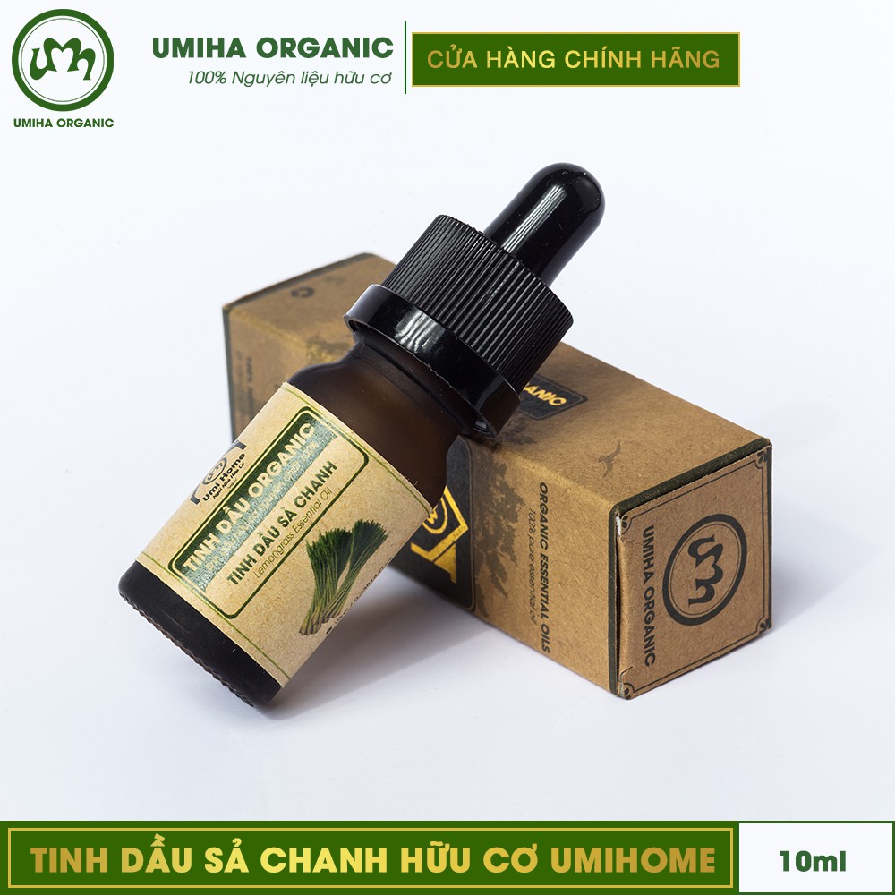 Tinh dầu Sả Chanh hữu cơ UMIHA nguyên chất | Lemongrass Essential Oil 100% Organic 10ml