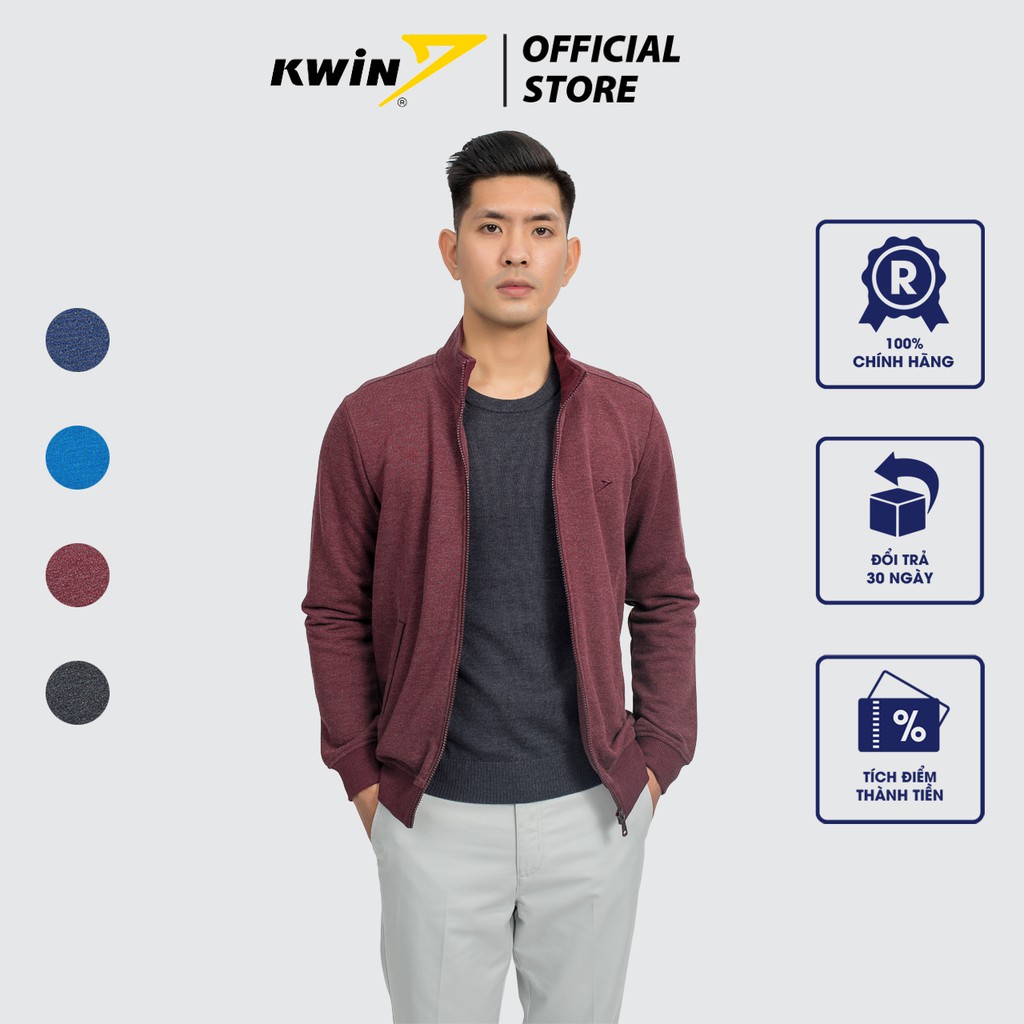 Áo khoác nam KWIN thiết kế cố trụ nam tính, chất vải mềm mại, cản gió, bền màu - KJK007W8