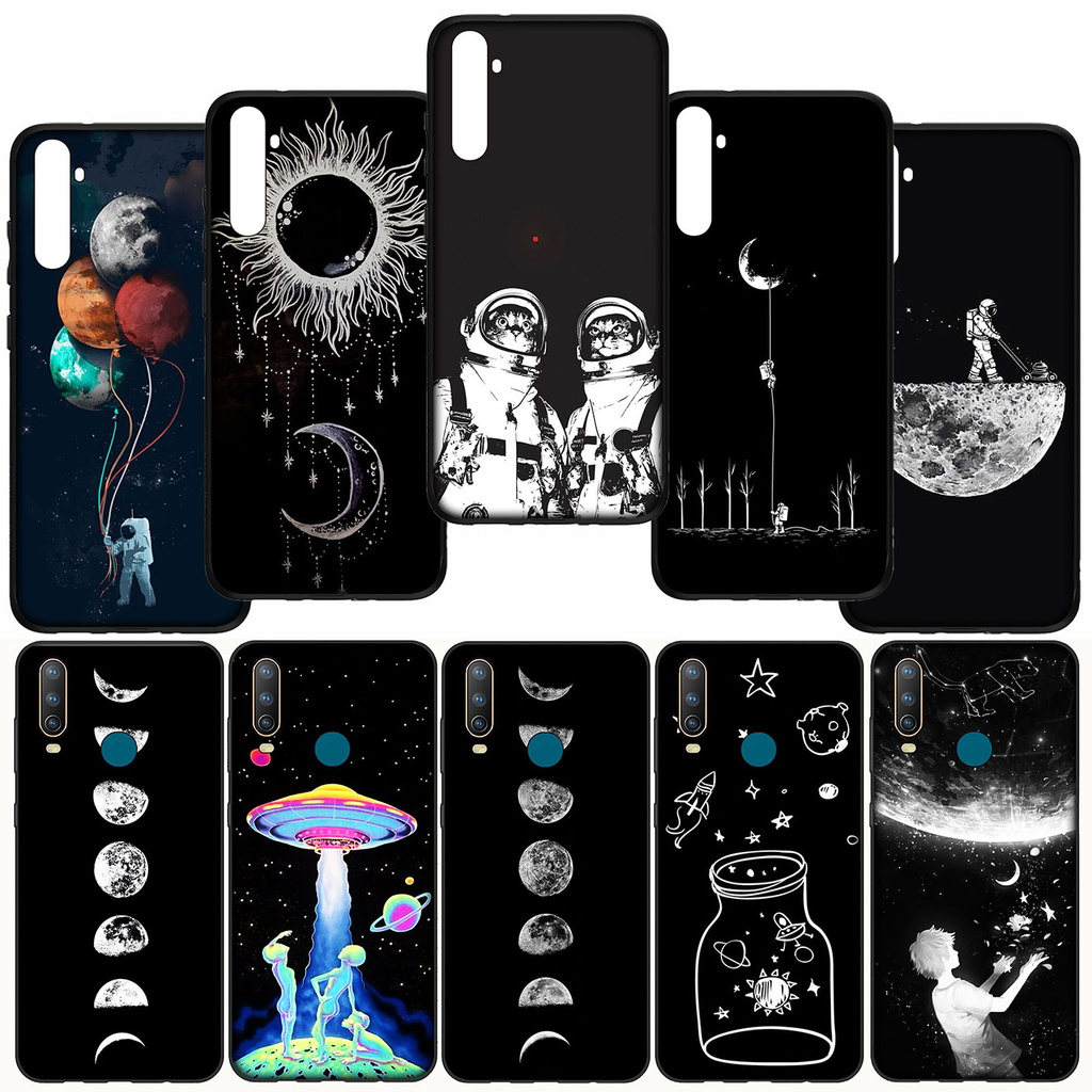 Ốp Mềm OPPO A12 A15 A12E A39 A57 A1K A15S Silicone FB60 Stars Space Love Moon Astronaut Cat Phone Ca