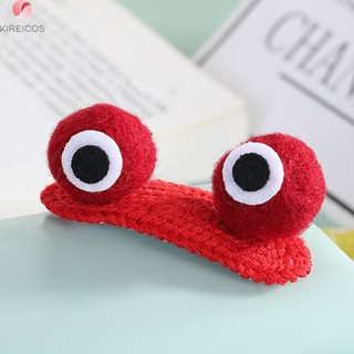Kẹp Tóc Mái Đan Len Hình 2 Mắt 3D Cute