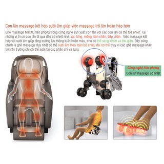 Ghế massage toàn thân Maxcare Max-4D