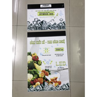 Tem dán tủ lạnh Aqua, miếng dán tủ lạnh Aqua