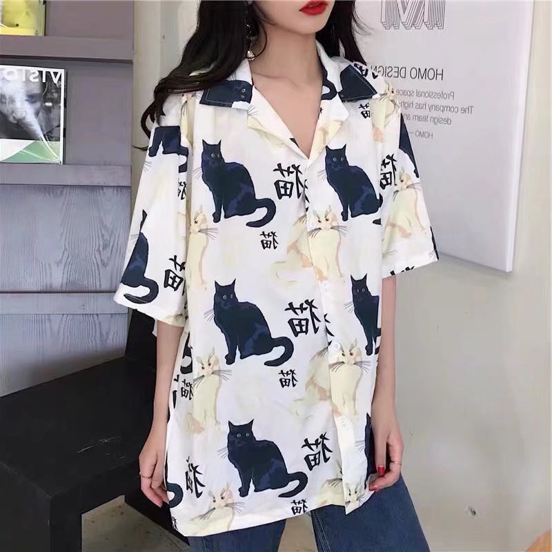 Mới Áo Thun In Hình Con Mèo NS-121