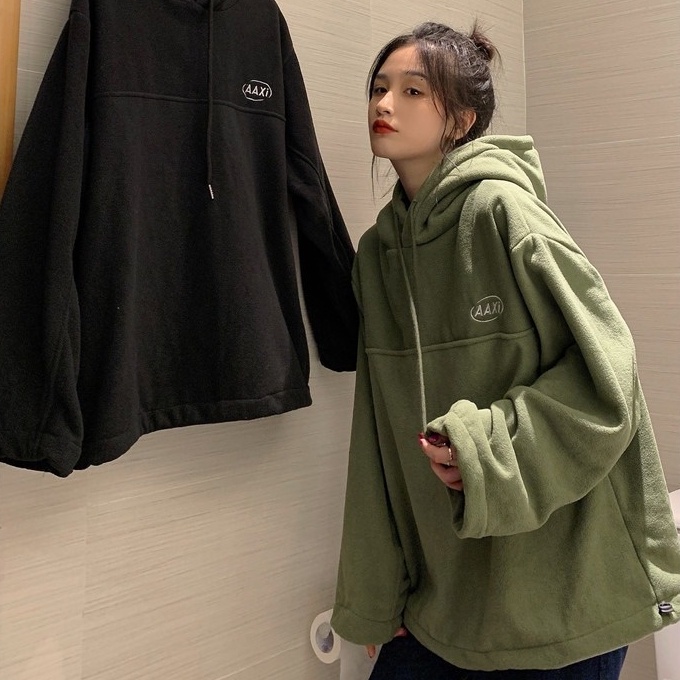 Áo hoodie nỉ có mũ nam nữ mặc được phong cách unisex đường phố Hàn Quốc hottrend 2021 | BigBuy360 - bigbuy360.vn