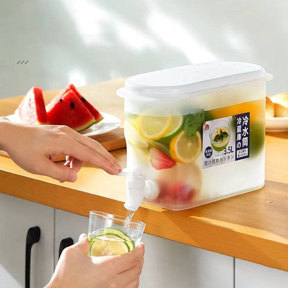 Bình Nước 3.5L Có Vòi Để Tủ Lạnh | Đựng Nước Trà, Nước Trái Cây Tiện Lợi Đa Năng Ngăn Nắp.