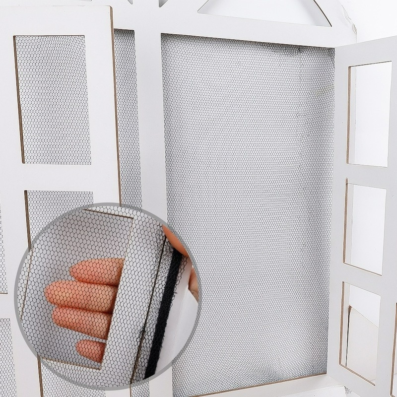 Rèm Cửa Sổ Chống Muỗi Và Côn Trùng Kèm Băng Keo Dán Thiết Kế Đơn Giản Dùng Trong Mùa Hè