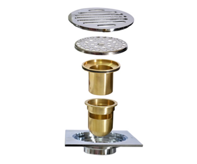 Thoát sàn ngăn mùi hôi và côn trùng kích thước 12x12 cm, hố ga lắp được nhiều đường ống rất linh hoạt dễ dùng.