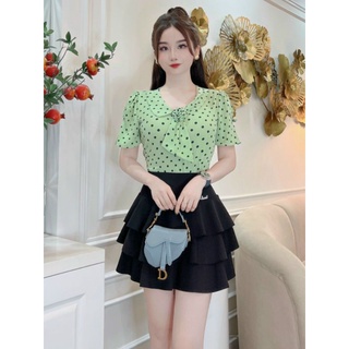 Lụa mango chấm bi (giá 1m)