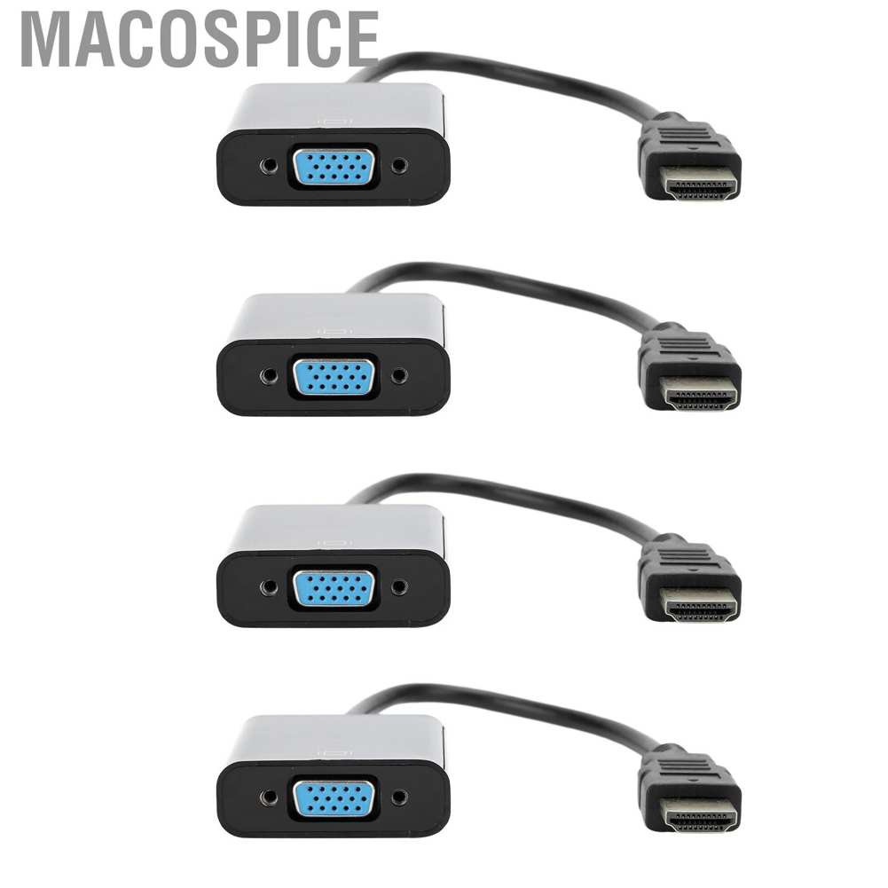 4 Cáp Chuyển Đổi Từ Macospice Từ Hdmi Sang Vga Cho Laptop Dvd Ps3 / X360 Box 1080p