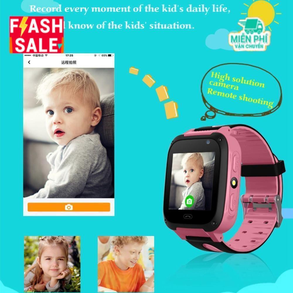 [cod✔]Đồng hồ thông minh định vị GPS trẻ em ( cảm ứng, camera, chông nước )