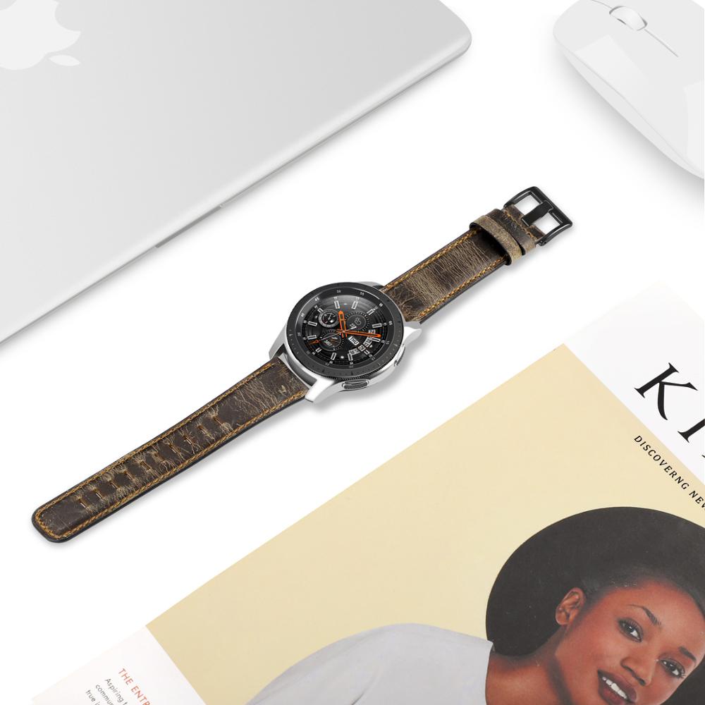 Dây Đeo Bằng Da Thật Cho Đồng Hồ Thông Minh Samsung Galaxy watch 5 / 5 pro 45mm Galaxy 4 classic watch 3 41mm Active 2 (40mm 44mm)