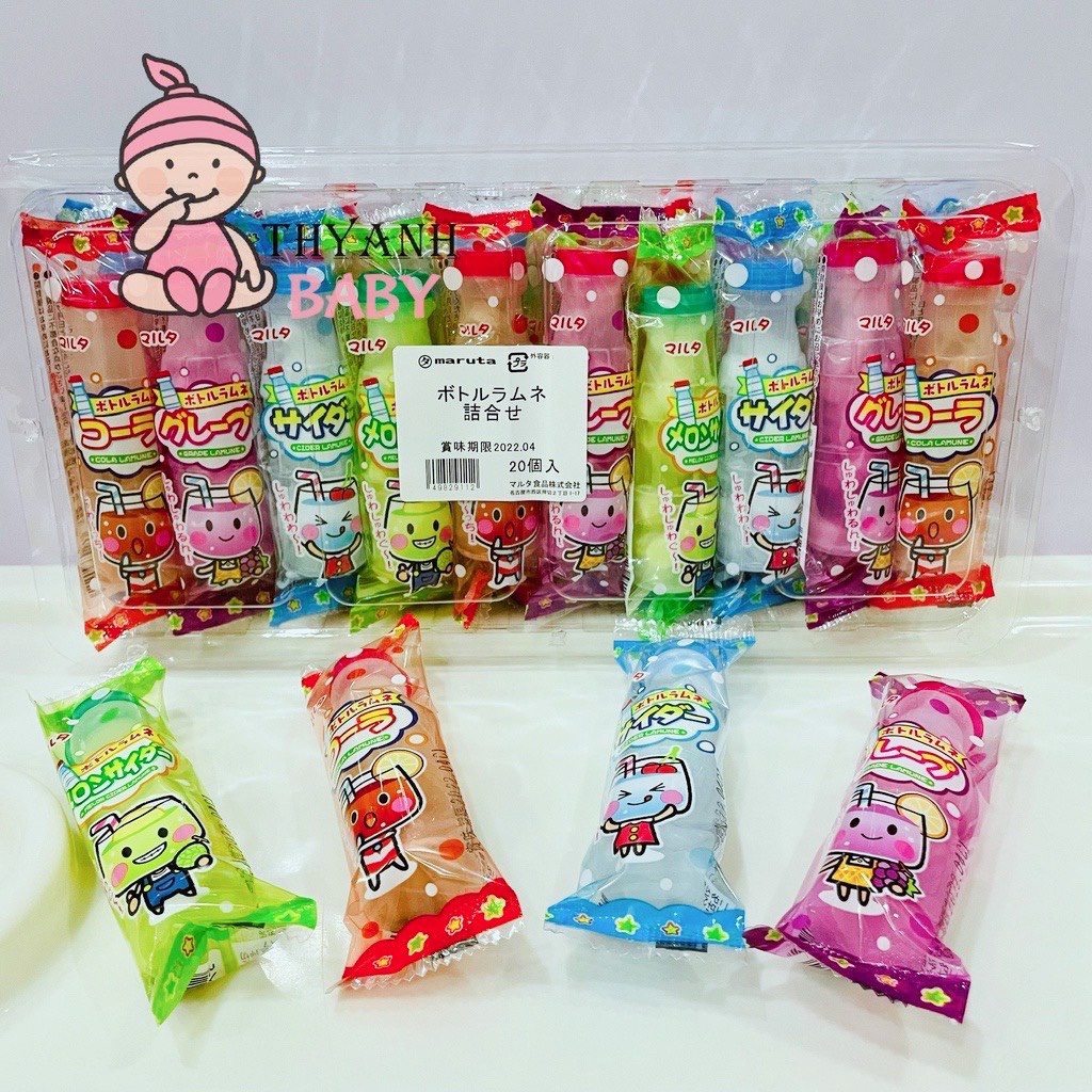 Kẹo vị trái cây Malte assortment bottle 15g Nhật Bản
