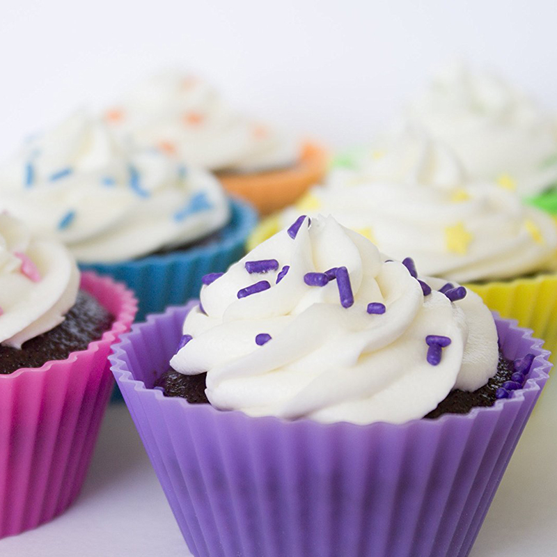 Khuôn silicon làm bánh cupcake an toàn tiện dụng