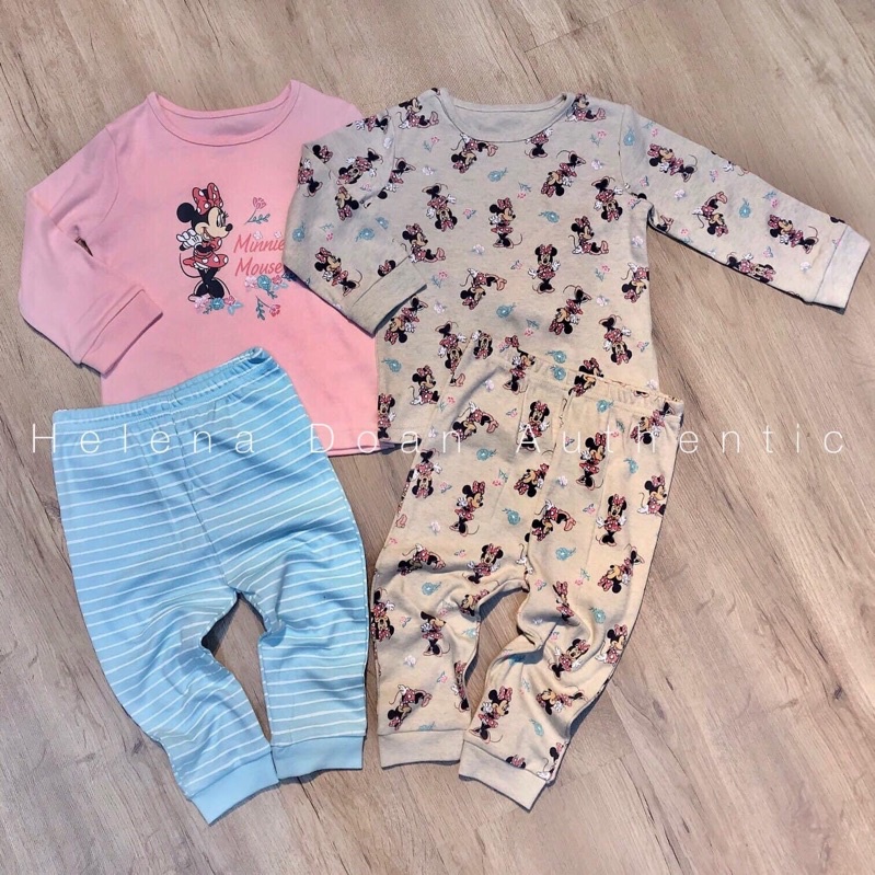 Set 2 bộ Minnie Mouse Geo UK săn sale size 6-9M đến 2-3Y