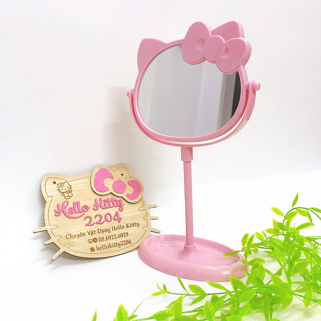 🌸🌸 Gương trang điểm 2 mặt để bàn Hello Kitty ☘☘