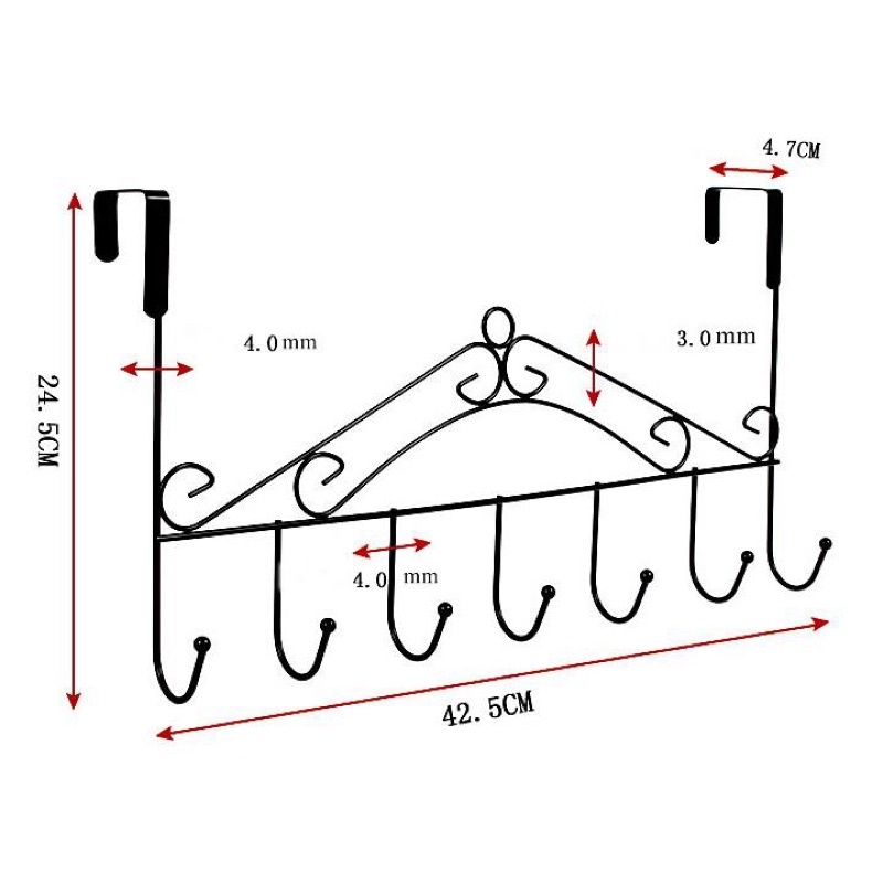 Móc Treo Đồ Quần Áo Sau Cửa